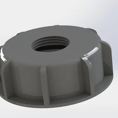 Nắp can DIN61 tích hợp ren 3/4 inch cho vòi nước tiện lợi