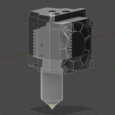 Ngàm gắn Hotend K2 Series cho Eva 3 (Bản mẫu)