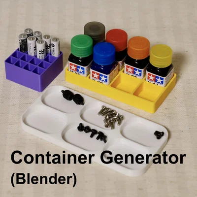 Bộ tạo hộp đựng (Container Generators) cho Blender