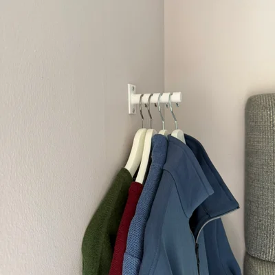 Giá treo quần áo gắn tường thông minh (4 vị trí) gọn gàng, tiện lợi