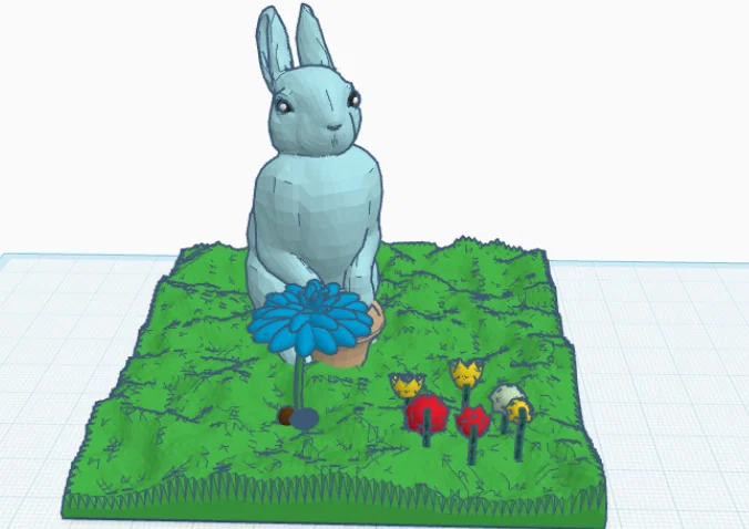 Mô hình chú thỏ Phục sinh 3D độc đáo để trang trí - Image 1