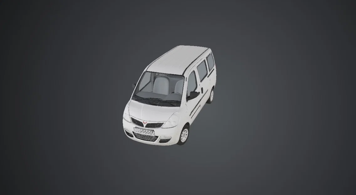 Mô hình xe tải van Chevrolet N200 chi tiết cho in 3D - Image 3
