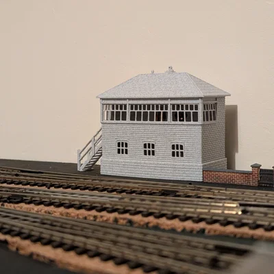 Mô hình 3D Chòi tín hiệu đường sắt GWR Signal Box - Type 7