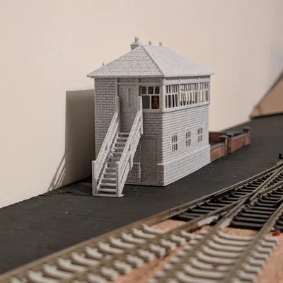 Mô hình 3D Chòi tín hiệu đường sắt GWR Signal Box - Type 7