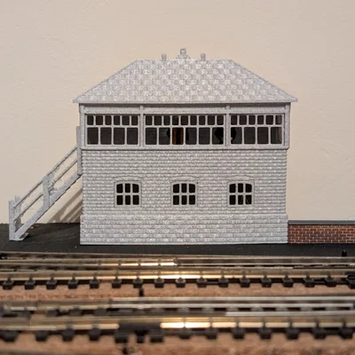 Mô hình 3D Chòi tín hiệu đường sắt GWR Signal Box - Type 7