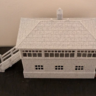 Mô hình 3D Chòi tín hiệu đường sắt GWR Signal Box - Type 7