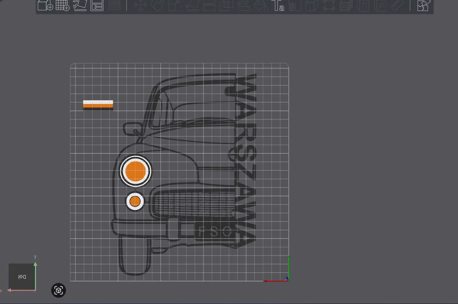 Mô hình trang trí tường FSO Warszawa - Phụ kiện dành cho người yêu xe cổ - Image 2