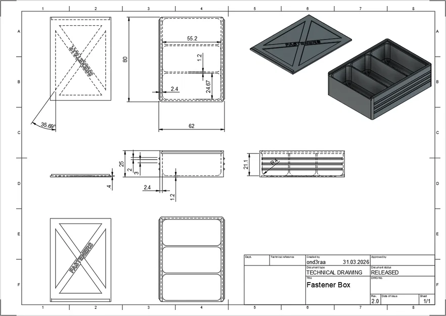 Hộp Đựng Ốc Vít (Fastener Box) - Image 5
