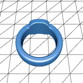 Mẫu nhẫn tham chiếu Pebble Index 01 size 7 in 3D chất lượng