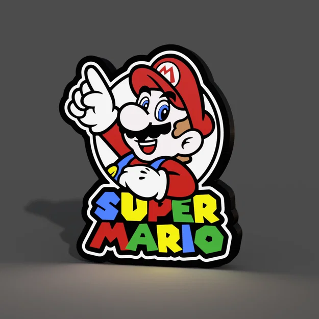 Đèn hộp LED Super Mario phiên bản cải tiến - Image 1
