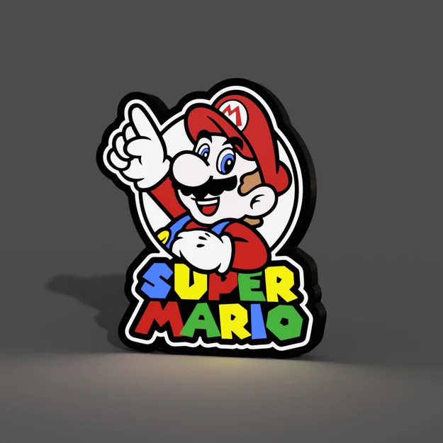 Đèn hộp LED Super Mario phiên bản cải tiến - Image 3