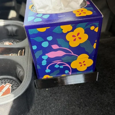 Khay đựng hộp khăn giấy vuông in 3D cho xe hơi - Gọn gàng, tiện lợi