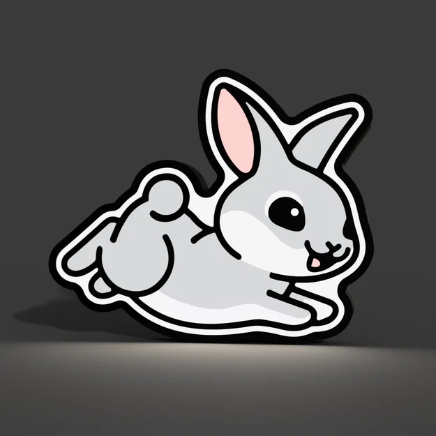 Đèn LED Lightbox Hình Chú Thỏ - Image 1