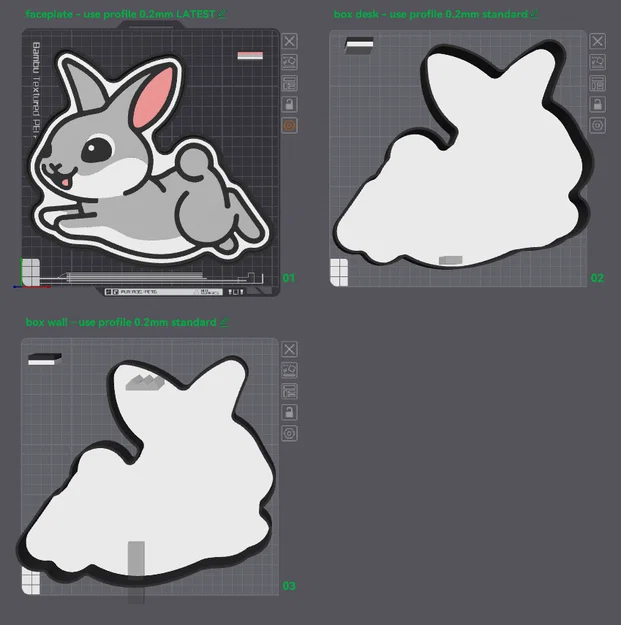 Đèn LED Lightbox Hình Chú Thỏ - Image 2