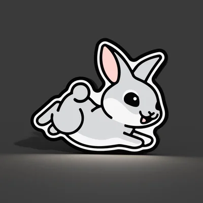 Đèn LED Lightbox Hình Chú Thỏ