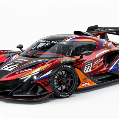 Mô hình siêu xe 3D Apollo Intensa Emozione (Apollo IE) siêu chi tiết