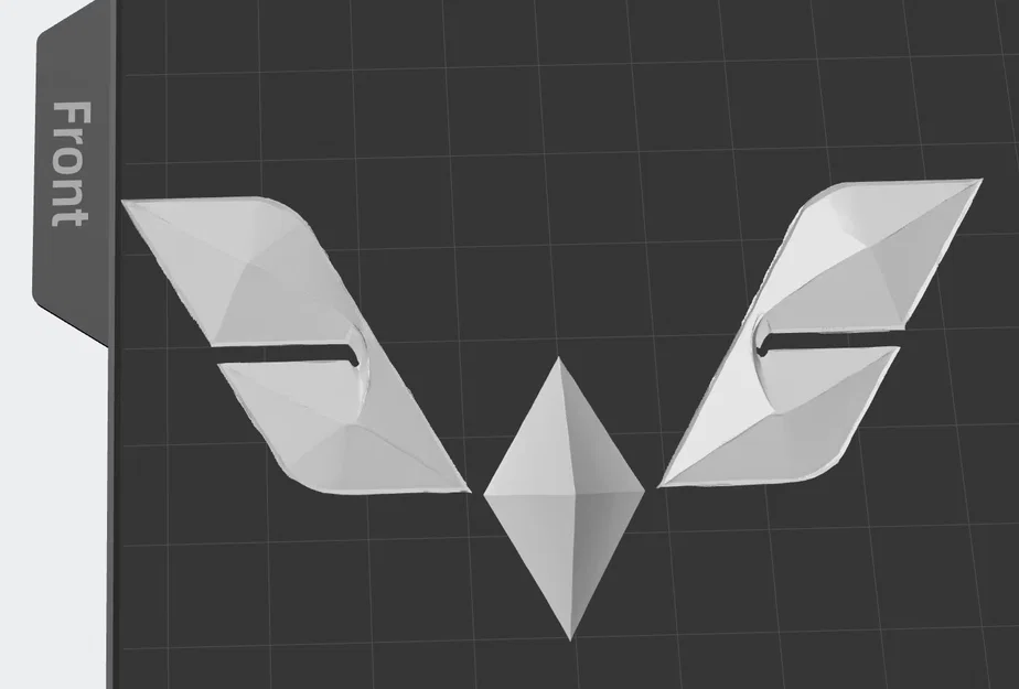 Mô hình 3D logo trang trí vô lăng xe hơi tinh tế - Image 1