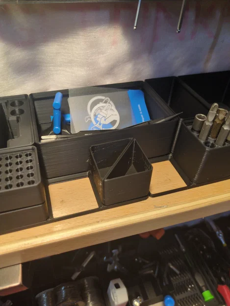 Khay đựng linh kiện Gridfinity Diagonal Half Bin tối ưu không gian - Image 2