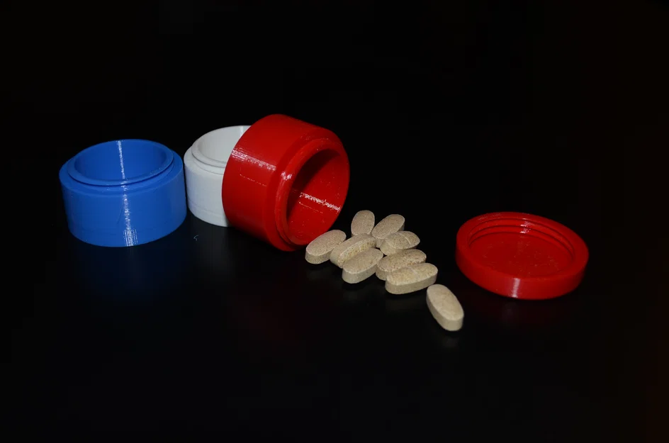 Hộp Đựng Thuốc, Thực Phẩm Bổ Sung Xếp Chồng Tiện Lợi (3D Print) - Image 1