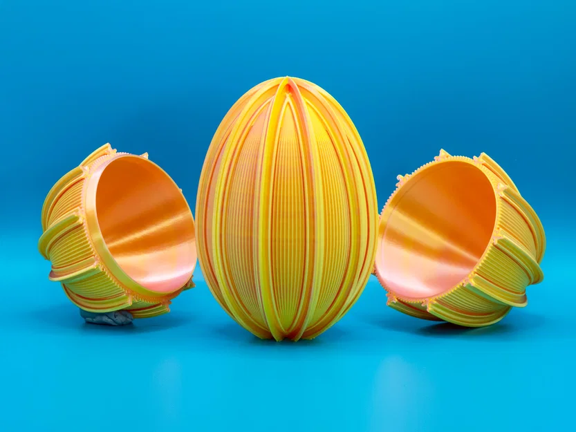 Straight Ribbed Easter Egg 2026 - Quả Trứng Phục Sinh Gân Thẳng - Image 1