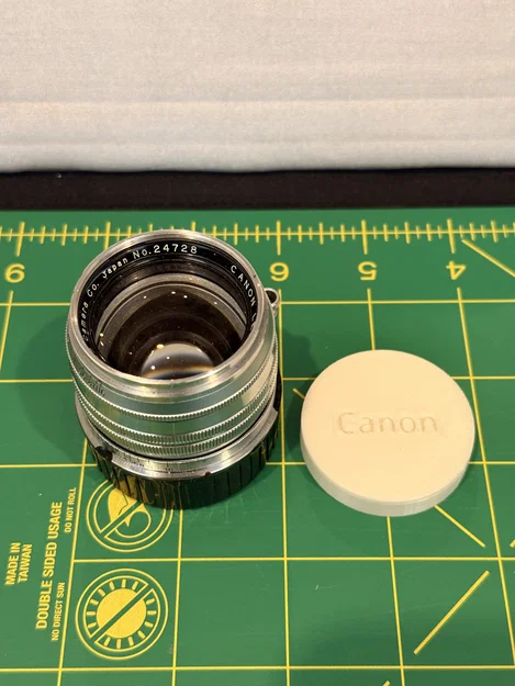 Nắp đậy ống kính 3D cho Canon 50mm f1.5 LTM (Chất lượng cao) - Image 1