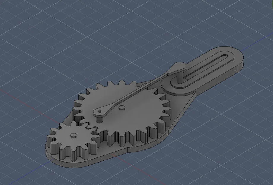 Mô hình cơ khí Gear and Slider: Truyền động bánh răng và thanh trượt - Image 1