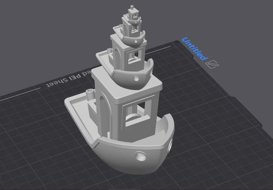 Mô hình tháp tàu Benchy x4 in 3D không cần support siêu độc lạ - Image 1