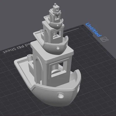 Mô hình tháp tàu Benchy x4 in 3D không cần support siêu độc lạ