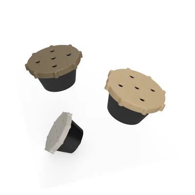 Viên nén cà phê tái sử dụng – Thiết kế nắp vặn ren