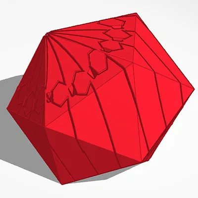 D20 twist fidget - Mô hình đồ chơi xoay 20 mặt cực chất cho game thủ