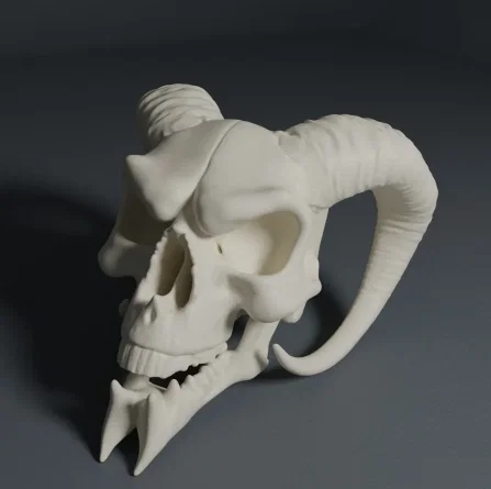Mô hình đầu lâu quái vật sckoll độc đáo cho in 3D - Image 1