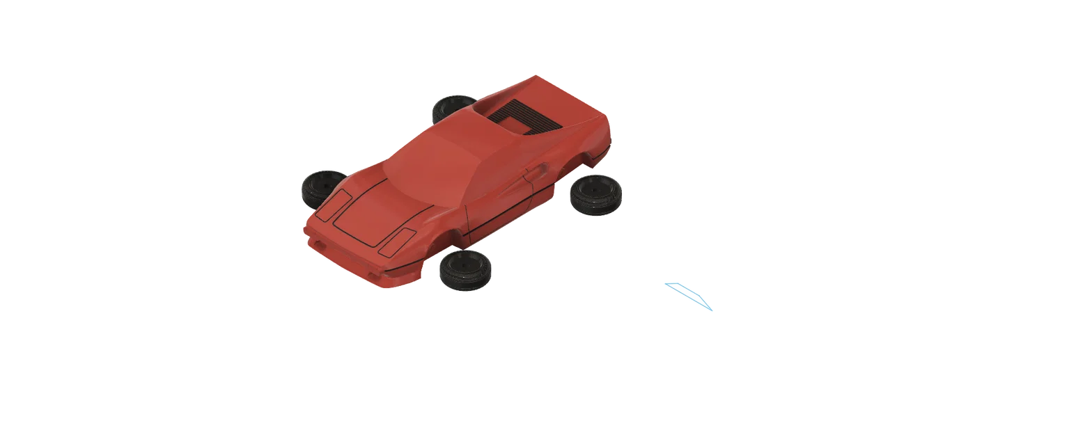 Mô hình Ferrari 308 - File in 3D siêu xe cổ điển cực chất - Image 1