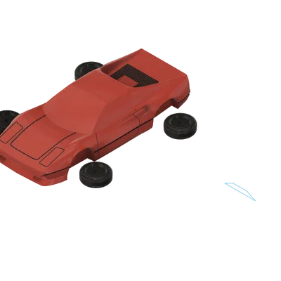 Mô hình Ferrari 308 - File in 3D siêu xe cổ điển cực chất