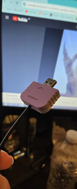 Ốp đầu cáp USB A - USB C phong cách PS1 - Image 2