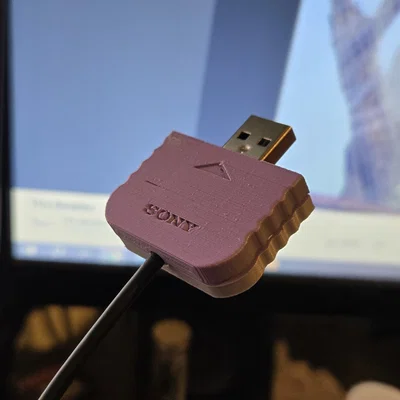 Ốp đầu cáp USB A - USB C phong cách PS1