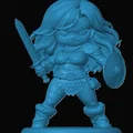 Mô hình Red Sonja phong cách Chibi - Đồ chơi in 3D ấn tượng - Thumbnail 1