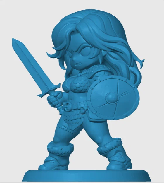 Mô hình Red Sonja phong cách Chibi - Đồ chơi in 3D ấn tượng - Image 2