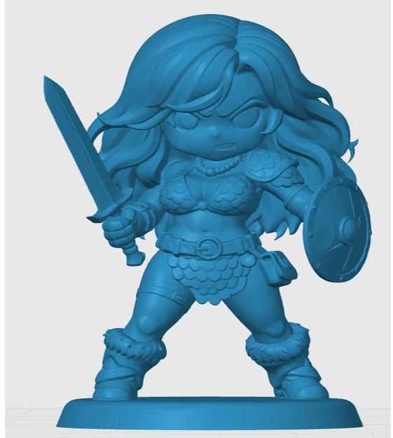 Mô hình Red Sonja phong cách Chibi - Đồ chơi in 3D ấn tượng - Image 3