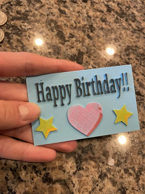 Thiệp chúc mừng sinh nhật in 3D sáng tạo (Fake Birthday Gift Card) - Image 1