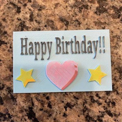 Thiệp chúc mừng sinh nhật in 3D sáng tạo (Fake Birthday Gift Card)