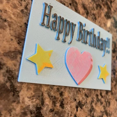 Thiệp chúc mừng sinh nhật in 3D sáng tạo (Fake Birthday Gift Card)