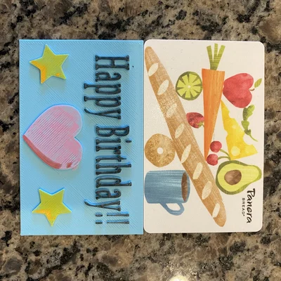 Thiệp chúc mừng sinh nhật in 3D sáng tạo (Fake Birthday Gift Card)