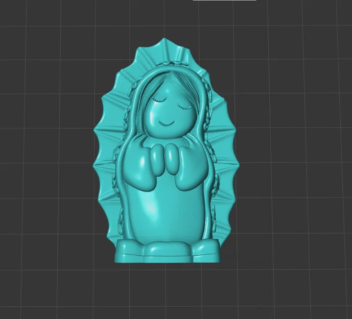 Mô hình 3D Mẹ Guadalupe (Virgen de Guadalupe) phong cách chibi đáng yêu - Image 1