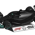 Mô hình xe đua Mercedes F1 (Chi tiết linh kiện bên trong) - Thumbnail 1