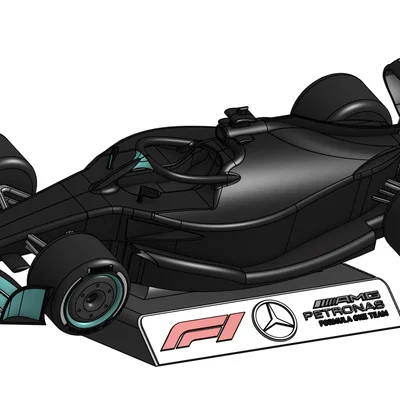 Mô hình xe đua Mercedes F1 (Chi tiết linh kiện bên trong)