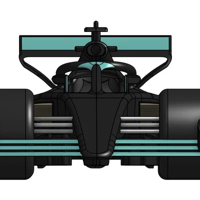 Mô hình xe đua Mercedes F1 (Chi tiết linh kiện bên trong)