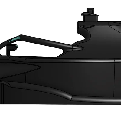 Mô hình xe đua Mercedes F1 (Chi tiết linh kiện bên trong)