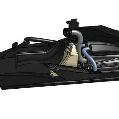 Mô hình xe đua Mercedes F1 (Chi tiết linh kiện bên trong)