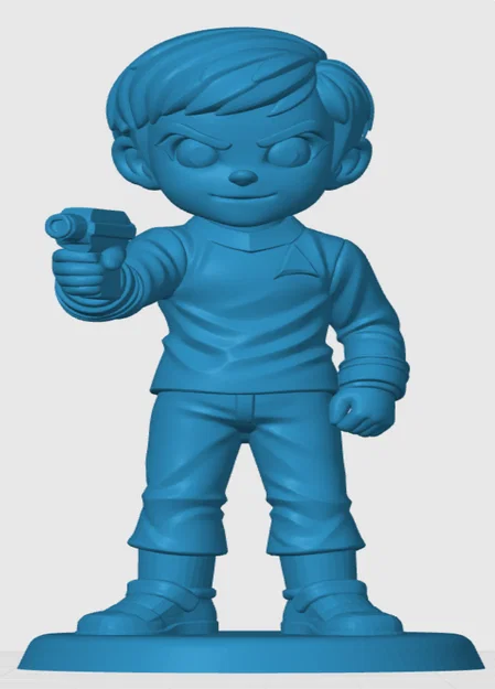 Mô hình 3D nhân vật Sulu phong cách Chibi cho fan Star Trek - Image 3