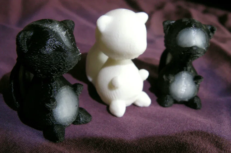 Mô hình 3D Forest Friends: Sóc và Chồn hôi in không cần support - Image 1